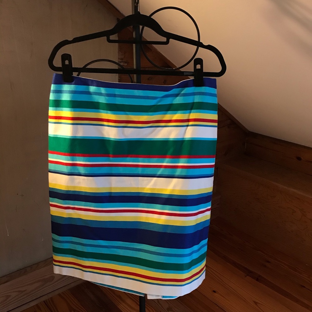 Talbots Multi Striped Pencil Skirt, EUC, 14P